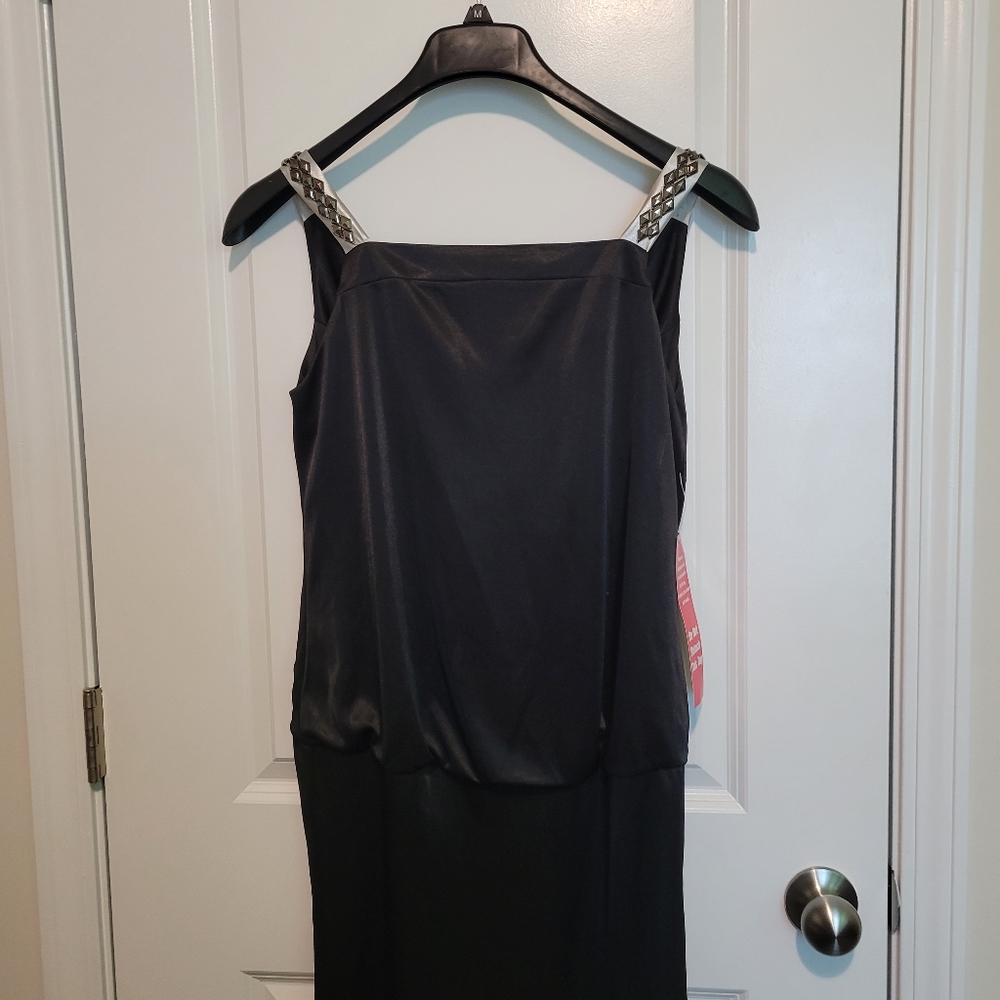 Black Party Dress , Petite Slim Fit